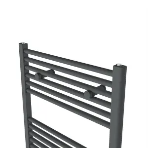 Right Radiators 1800x600 mm Vertical Straight Heated Towel Rail Radiator Ladder Warmer Anthracite