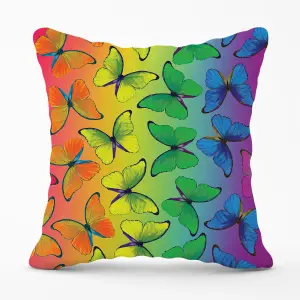 Multicoloured Butterfly Pattern Cushions 60cm x 60cm