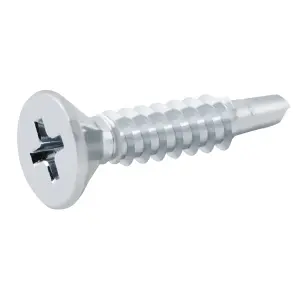 Diall Countersunk Zinc-plated Carbon steel Screw (Dia)4.8mm (L)25mm, Pack of 100