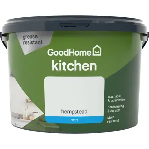 GoodHome Kitchen Hempstead Matt Emulsion paint, 2.5L