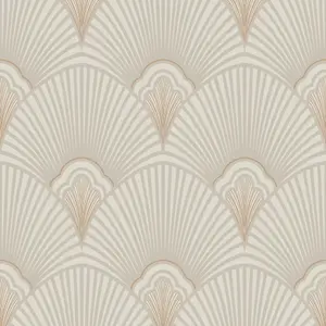 Sublime Art Deco Natural Geometric Wallpaper