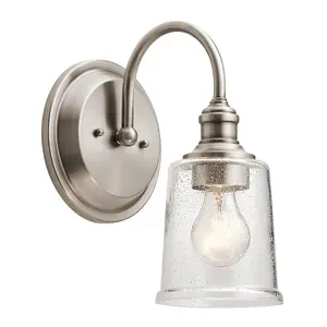 Elstead Waverly 1 Light Wall Light, Classic Pewter, E27