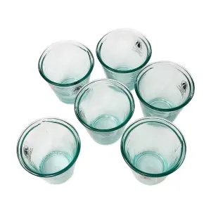 Recycled Glass Creative Entertaining Kitchen Dining Set of 6 Classic Tumblers 250ml