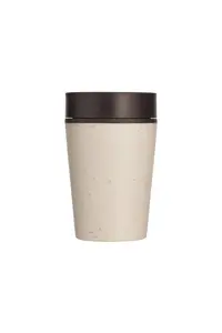 Circular Coffee Cup 8oz Cream & Cosmic Black