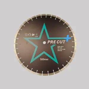 500mm HDP Star+ Pre Cut Diamond Blade 25.4mm Bore