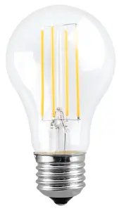 Harper Living 8 Watts A60 E27 LED Bulb Clear Cool White Dimmable, Pack of 5