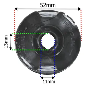 SPARES2GO 3m Line & Spool compatible with Bosch Art 24 27 30 36 LI Strimmer Trimmer