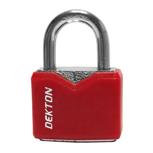 50mm Dekton Protected Security Padlock Steel Shackle 3 Keys