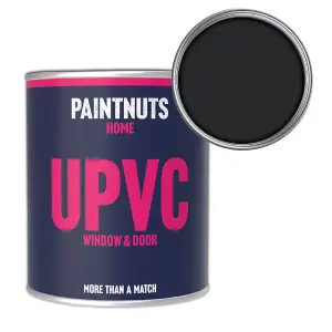 PaintNuts UPVC Door & Window Gloss Paint - Graphite Black - 500ml Tin (RAL9011)