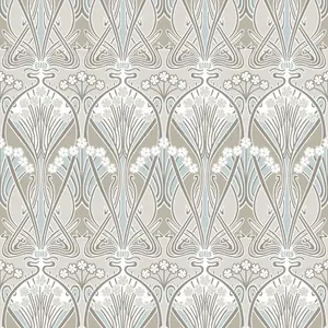 Galerie Arts and Crafts Beige Patterned Wallpaper