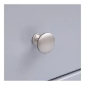 Mirano 1 Drawer Bedside Table Chrome Knob