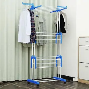 Alivio Large 4 Tier Folding Airer Dryer Rack for Indoor/Outdoor Use