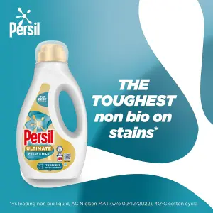 Persil Ultimate Liquid Detergent Fresh & Mild for Stain Removal 46W 1.242 L, 2pk