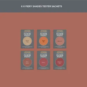 Rust-Oleum Red Chalky Floor Paint Tester Samples - 10ml