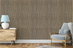 Wood Slat Wall Panels, Waterproof, Shiplap 300mm - Premium French Oak