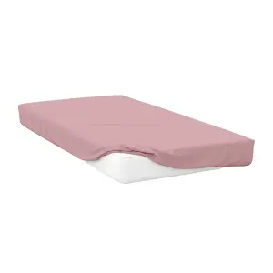 Belledorm 400 Thread Count Egyptian Cotton Fitted Sheet Blush (Kingsize)