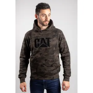 Caterpillar Trademark Hooded Pullover Work Jumper Night Camouflage - XXXL