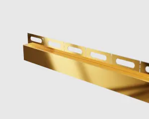 ILCOM Shower profile 12mm x 1300mm  Gold Polished Stainless Steel