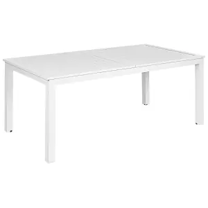 Garden Table Synthetic Material White SKALOMA