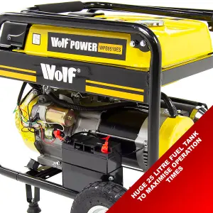 Petrol Generator Electric Start Wolf WPB9510ES 7500w 9.4KVA 17HP