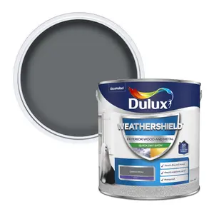 Dulux Weathershield Gallant grey Satinwood Exterior Metal & wood paint, 2.5L Tin