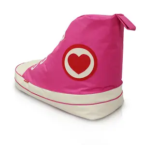 Stylish Sneaker Bean Bag Chair - Pink