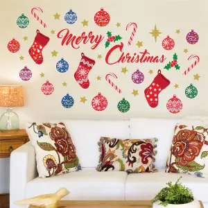 Merry Chirstmas Wall Stickers Wall Art, DIY Art, Home Decorations, Decals