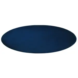 Round Viscose Area Rug 140 cm Navy Blue GESI II