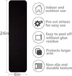 Anti Slip Tread Cleats Pre Cut Tiles 150mm x 610mm 5x Pack