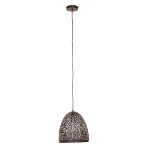 Interiors by Premier Lenno Small Black Pendant Light