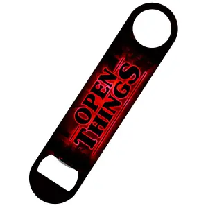 Grindstore Open Things Bar Blade Bottle Opener Black/Red (One Size)