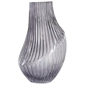 Flower Vase MYRSINA Glass Grey