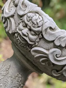 Large Detailed Stone Cast 'Gothic Vase'