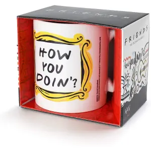 Friends How You Doin Mug White/Black/Yellow (One Size)