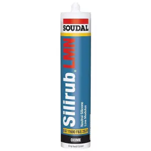 Soudal Silirub LMN Neutral Silicone - 300ml - Chartwell Green (Pack of 3)