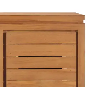 Berkfield TV Cabinet 110x30x40 cm Solid Teak Wood