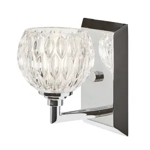 IP44 Wall Light Sconce Polished Chrome LED G9 3.5W Bulb