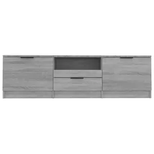 vidaXL TV Cabinet Grey Sonoma 140x35x40 cm Engineered Wood