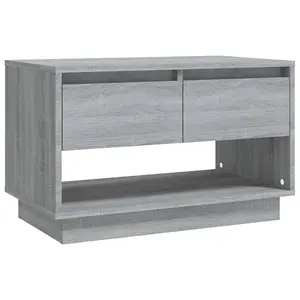 Berkfield TV Cabinet Grey Sonoma 70x41x44 cm Engineered Wood