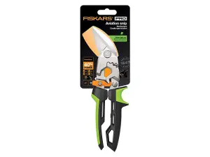 Fiskars 1027210 PowerGear Aviation Snip Offset Right Cut 250mm 10in FSK1027210