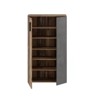 Shoe Cabinet for 20 Pairs of Shoes Brown/Black