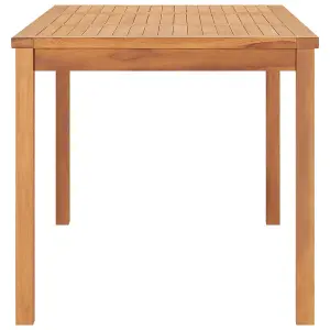 Berkfield Garden Dining Table 160x80x77 cm Solid Teak Wood