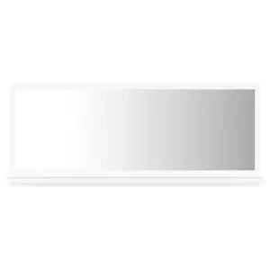 Berkfield Bathroom Mirror White 90x10.5x37 cm Engineered Wood