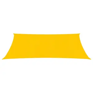 Berkfield Sunshade Sail 160 g/m2 Yellow 3x5 m HDPE