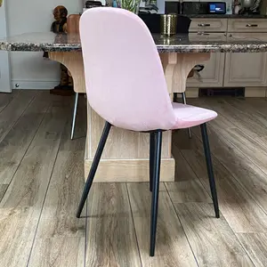 Fabela Upholstered Dining Chairs Pink