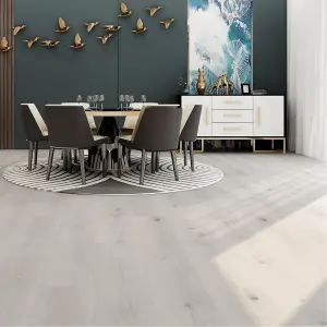 SPC Click Flooring Composite Plank Flooring Grey-Pewter Oak Plank Style 2.193m2 Pack