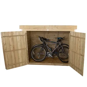 Forest Garden Natural timber Overlap Pent Garden storage 6x3 ft 1450mm 1950mm