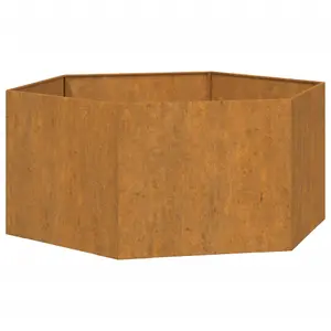 Berkfield Planter Rusty 90x90x45 cm Corten Steel