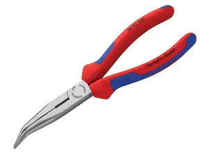 Knipex Bent Snipe Nose Side Cutting Pliers Multi-Component Grip 200mm (8in)