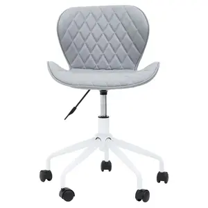 Interiors by Premier Brent Grey And White Home Office Chair